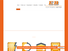 Tablet Screenshot of elektrobau-beyer.de